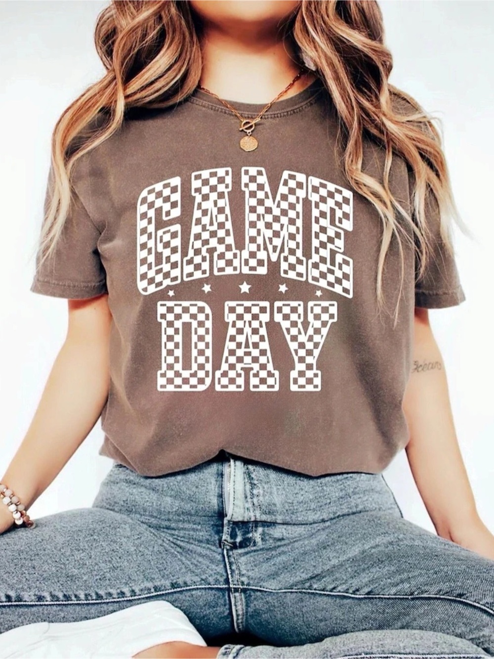Comfort Colors Graphic Tee in Espresso & White